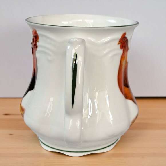 David Michael Staffordshire England Fine Bone China Rooster/hen Coffee Mug Cup - Picture 3 of 7
